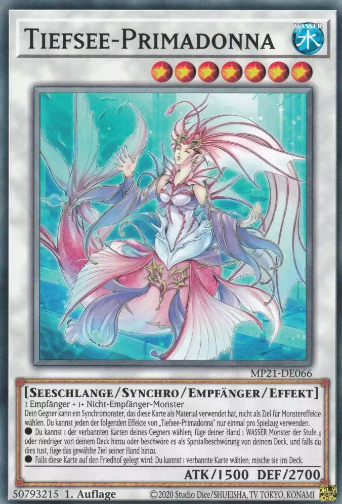Tiefsee-Primadonna MP21-DE066 ist in Common Yu-Gi-Oh Karte aus Tin of Ancient Battles 1.Auflage