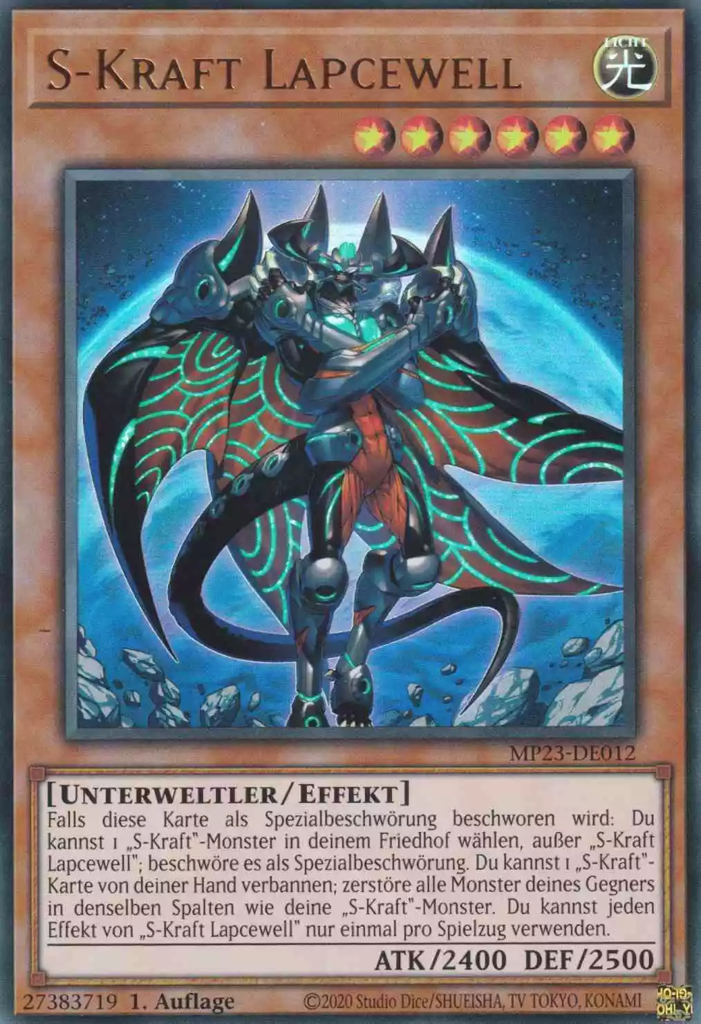 mp23-de012-s-kraft-lapcewell-ultra-rare-25th-anniversary-tin-dueling-heroes S-Kraft Lapcewell MP23-DE012 ist in Ultra Rare Yu-Gi-Oh Karte aus 25th Anniversary Tin Dueling Heroes 1.Auflage