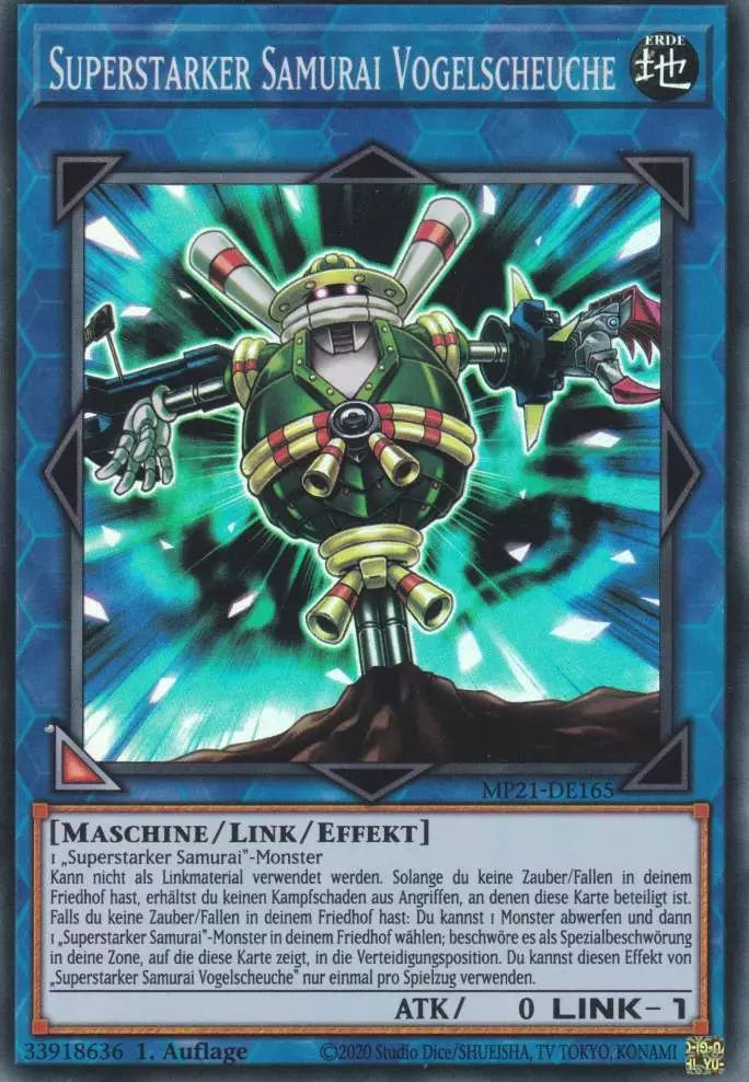 mp21-de165-superstarker-samurai-vogelscheuche-super-rare-tin-of-ancient-battles Superstarker Samurai Vogelscheuche MP21-DE165 ist in Super Rare Yu-Gi-Oh Karte aus Tin of Ancient Battles 1.Auflage