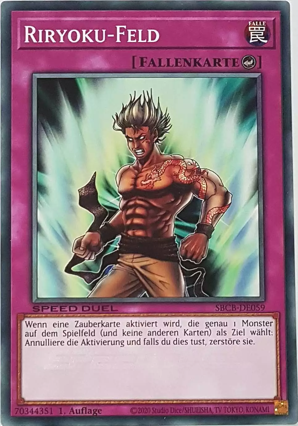 Riryoku-Feld SBCB-DE059 ist in Common Yu-Gi-Oh Karte aus Speed Duel Battle City Box 1. Auflage