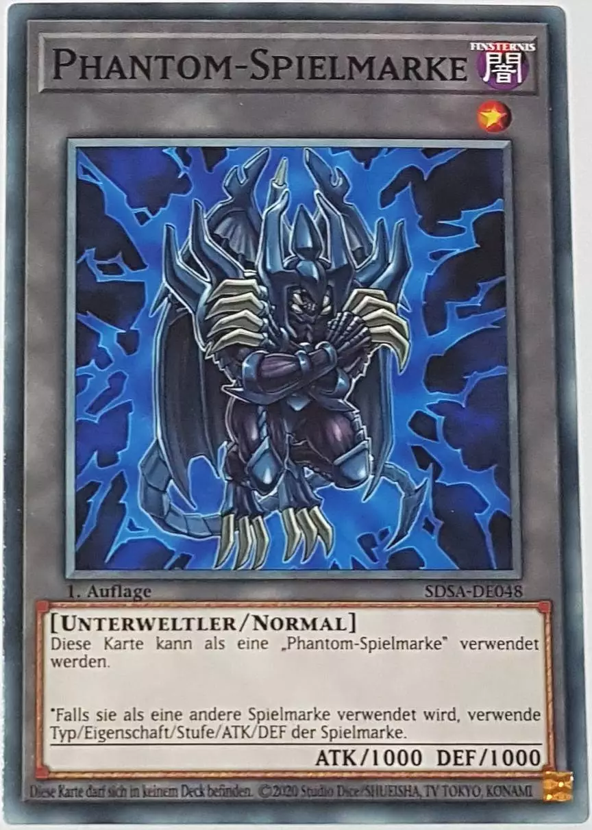 sdsa-de048-phantom-spielmarke-common Phantom Spielmarke SDSA-DE048 ist in Common Yu-Gi-Oh Karte aus Sacred Beasts 1.Auflage
