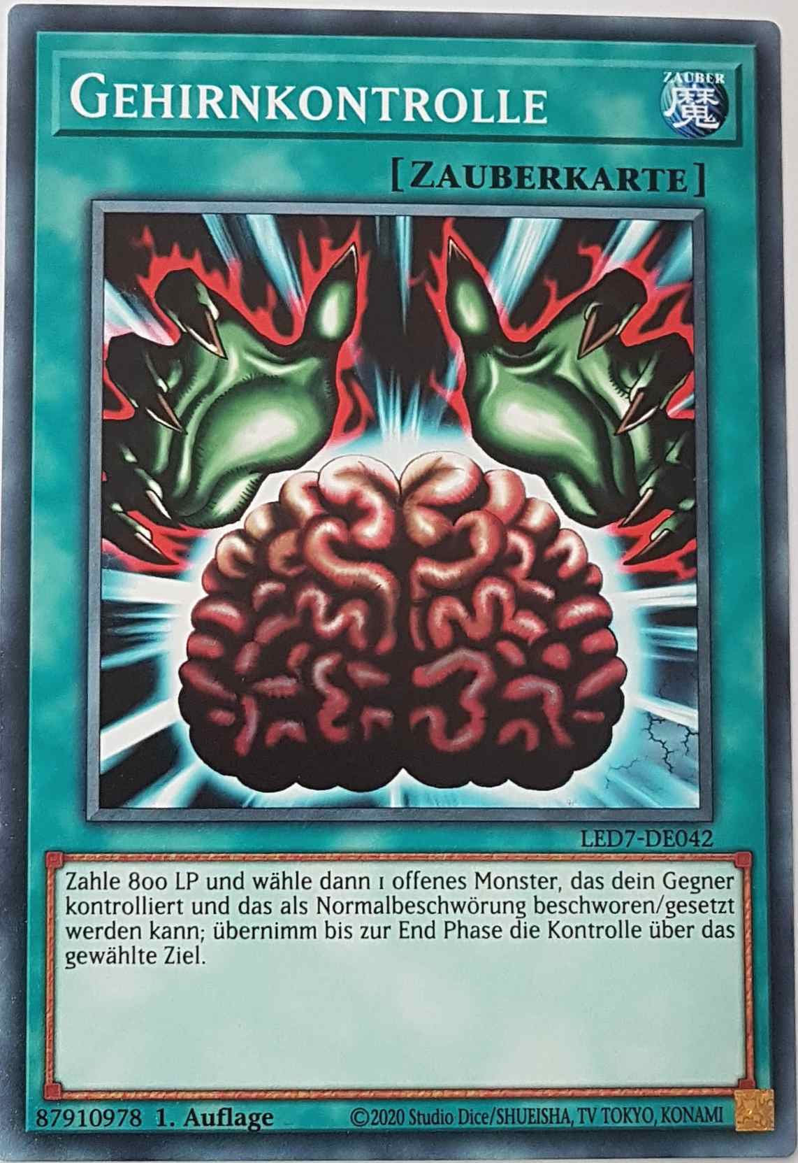 Gehirnkontrolle LED7-DE042 ist in Common Yu-Gi-Oh Karte aus Legendary Duelists Rage of Ra 1.Auflage