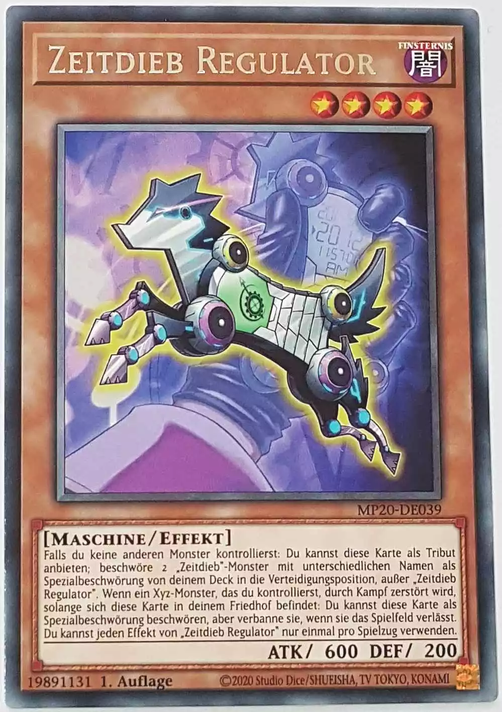 mp20-de039-zeitdieb-regulator-rare Zeitdieb Regulator MP20-DE039 ist in Rare Yu-Gi-Oh Karte aus 2020 Tin of Lost Memories 1.Auflage