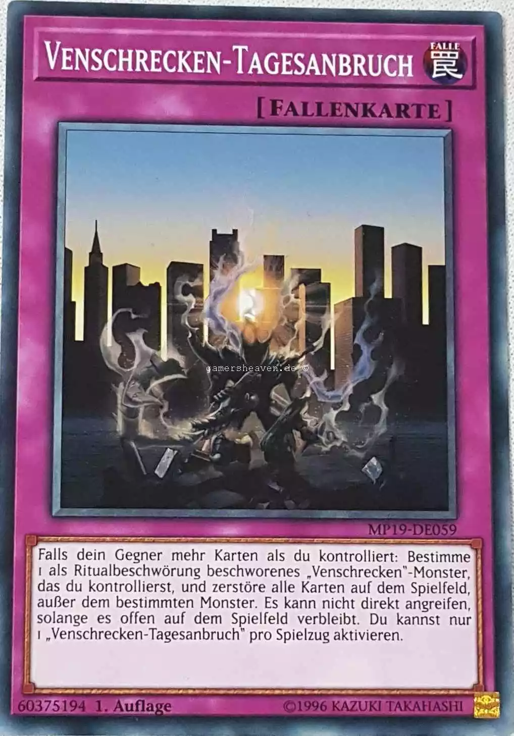 Venschrecken-Tagesanbruch MP19-DE059 ist in Common aus Gold Sarcophagus Tin 2019 1.Auflage