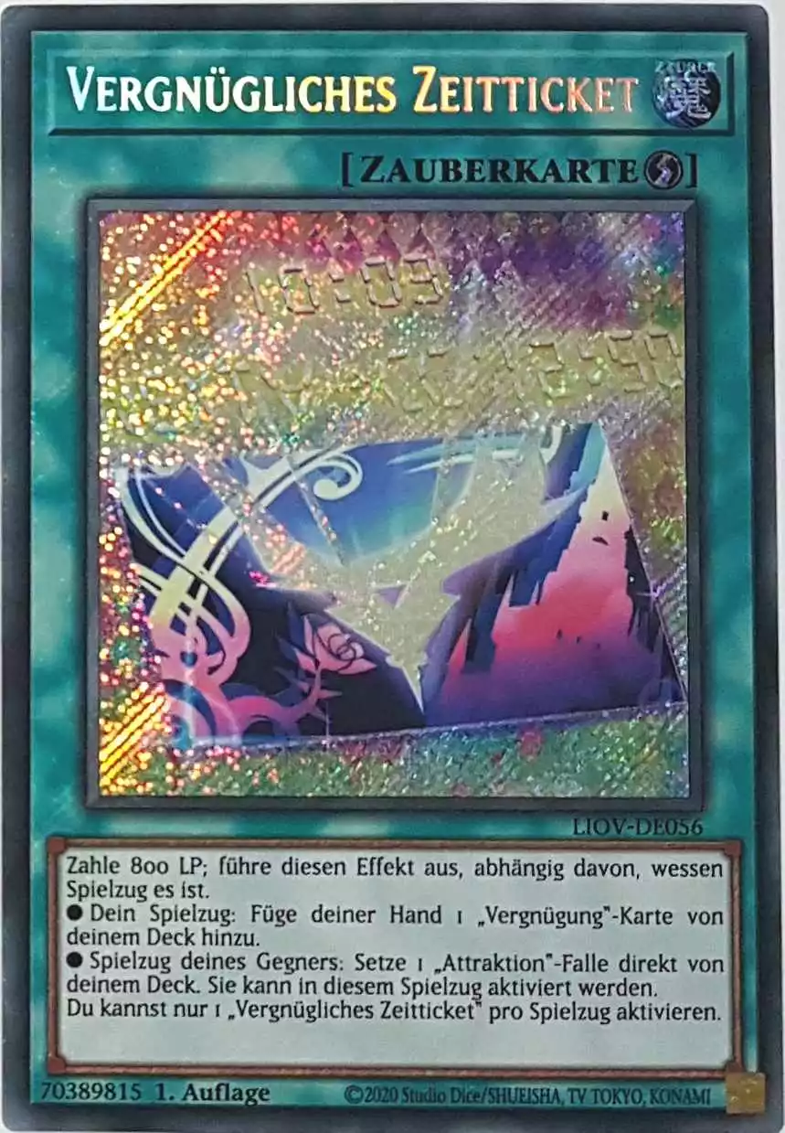 liov-de056-vergnuegliches-zeitticket-secret-rare-lightning-overdrive Vergnügliches Zeitticket LIOV-DE056 ist in Secret Rare Yu-Gi-Oh Karte aus Lightning Overdrive 1.Auflage