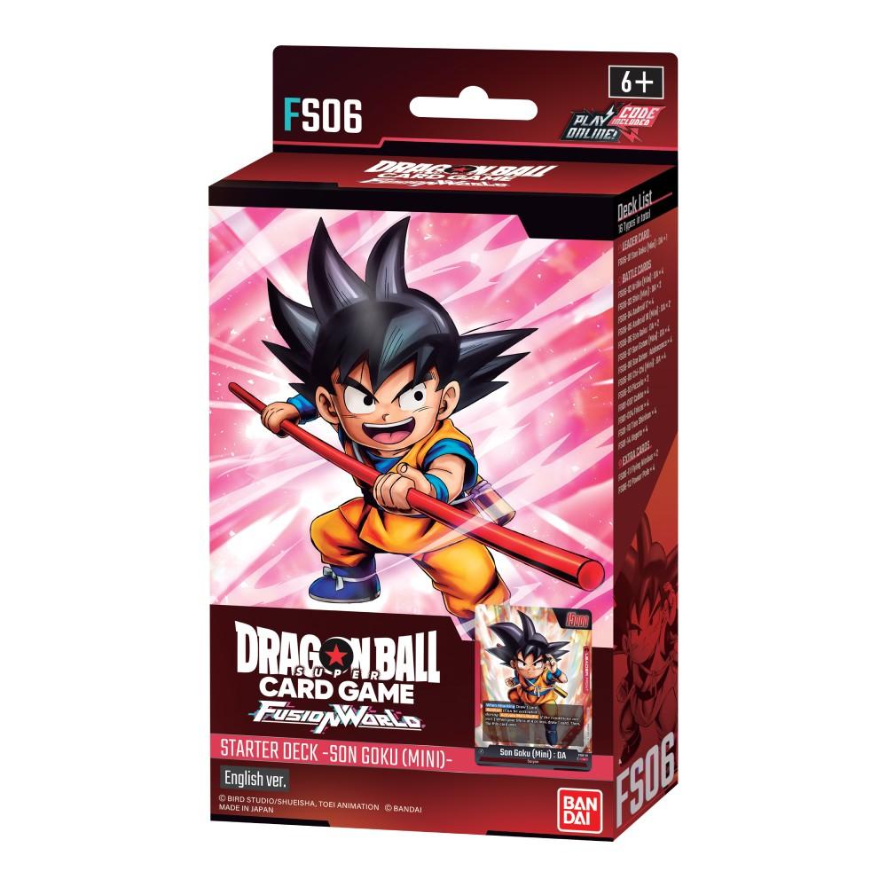 Dragon Ball Fusion World Starter Deck Son Goku (Mini) – Alles, was du zum Starten brauchst, mit exklusiven Holo-Alt-Art-Karten und Digitalcode