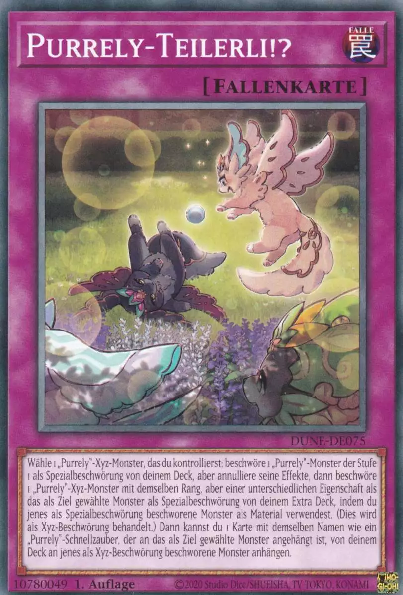 Purrely-Teilerli!? DUNE-DE075 ist in Common Yu-Gi-Oh Karte aus Duelist Nexus 1.Auflage