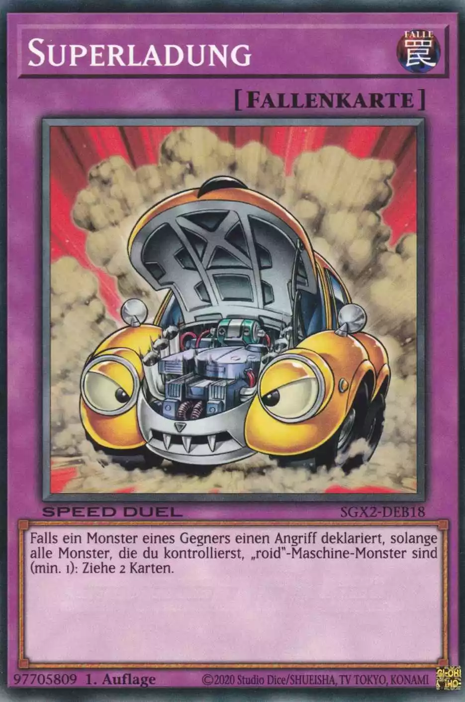 Superladung SGX2-DEB18 ist in Common Yu-Gi-Oh Karte aus Speed Duel GX: Midterm Paradox 1.Auflage