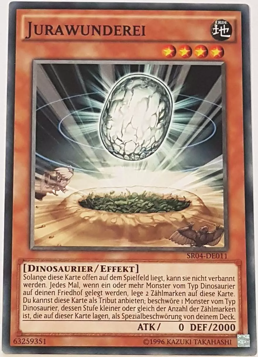 Jurawunderei SR04-DE011 ist in Common Yu-Gi-Oh Karte aus Dinosmasher's Fury 