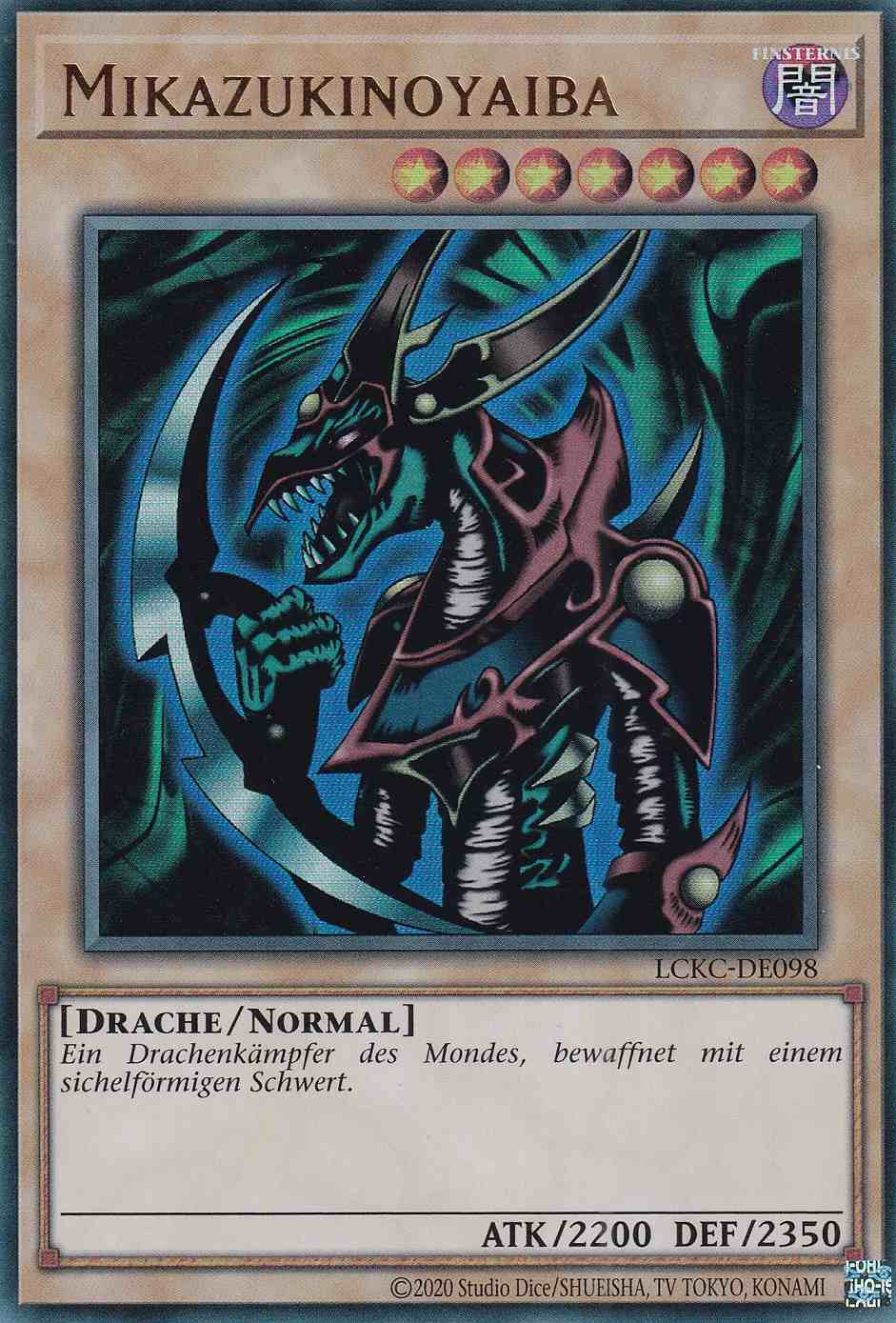 Mikazukinoyaiba Ultra Rare LCKC-DE098 Yugioh Karte Mikazukinoyaiba LCKC-DE098 ist in Ultra Rare Yu-Gi-Oh Karte aus Legendary Collection Kaiba unlimitiert