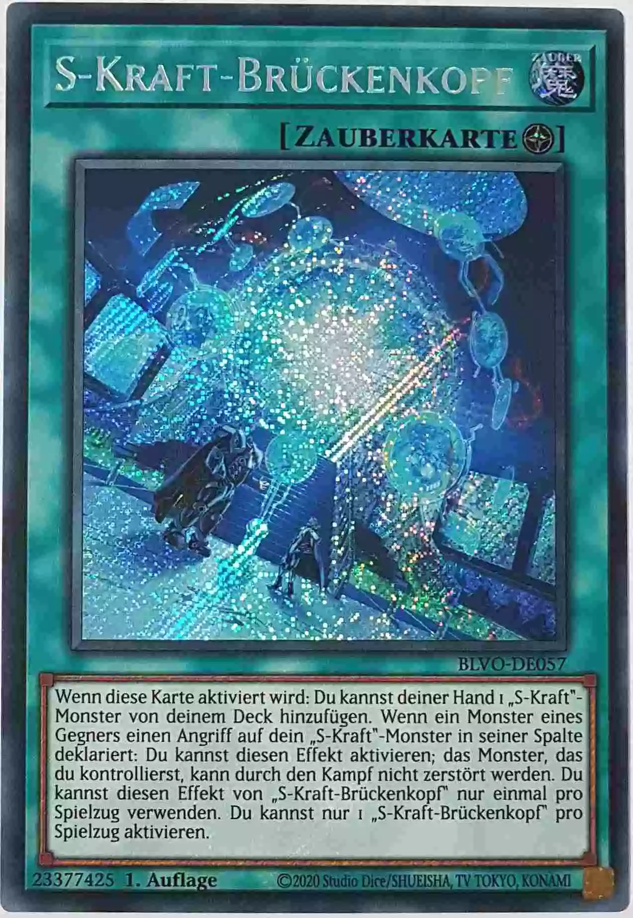 blvo-de057-s-kraft-brueckenkopf-secret-rare-blazing-vortex S-Kraft-Brückenkopf BLVO-DE057 ist in Secret Rare Yu-Gi-Oh Karte aus Blazing Vortex 1.Auflage