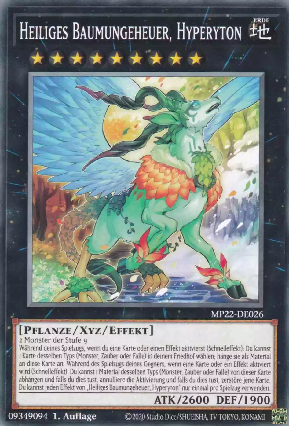 Heiliges Baumungeheuer, Hyperyton MP22-DE026 ist in Common Yu-Gi-Oh Karte aus Tin of the Pharaoh’s Gods 1.Auflage