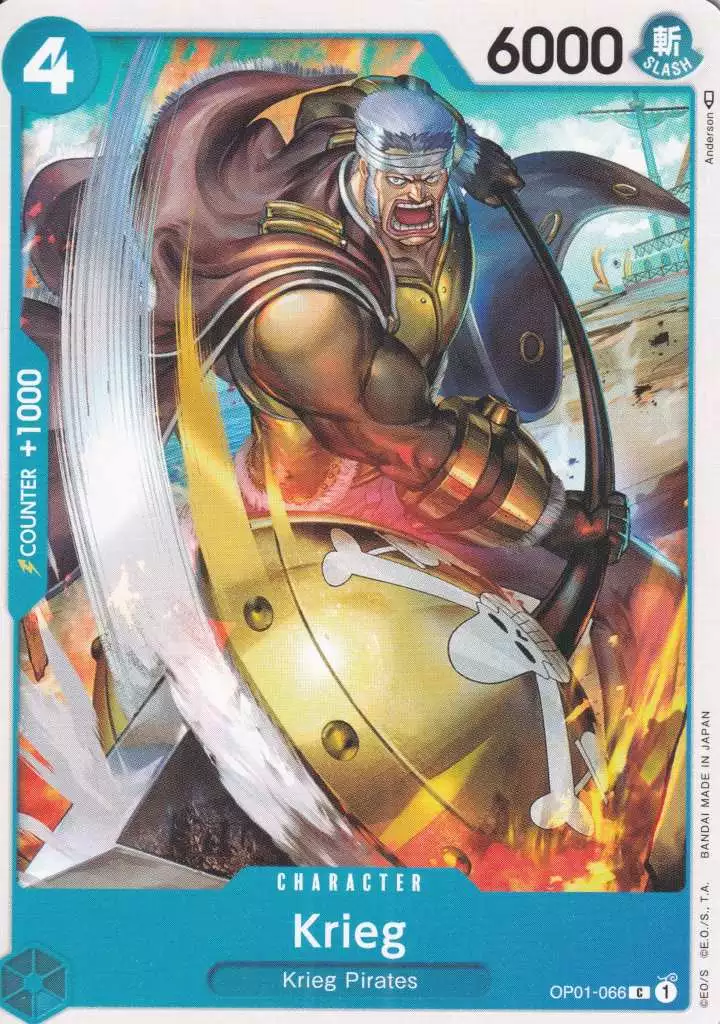 Krieg OP01-066 ist in Common. Die One Piece Karte ist aus Romance Dawn in Normal Art.