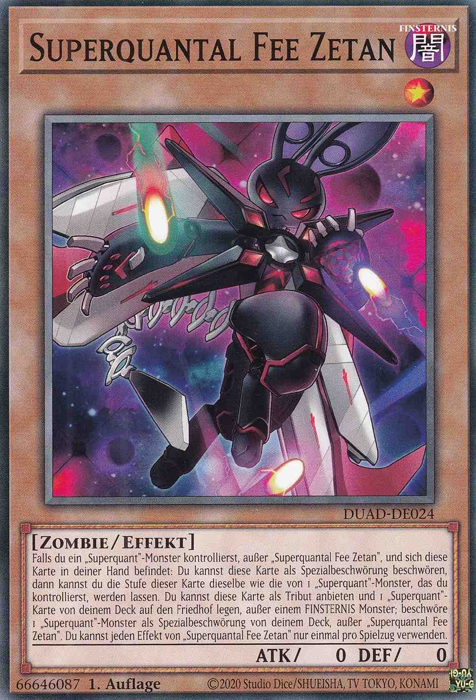 Superquantal Fee Zetan DUAD-DE024 ist in Common Yu-Gi-Oh Karte aus Duelist’s Advance 1.Auflage