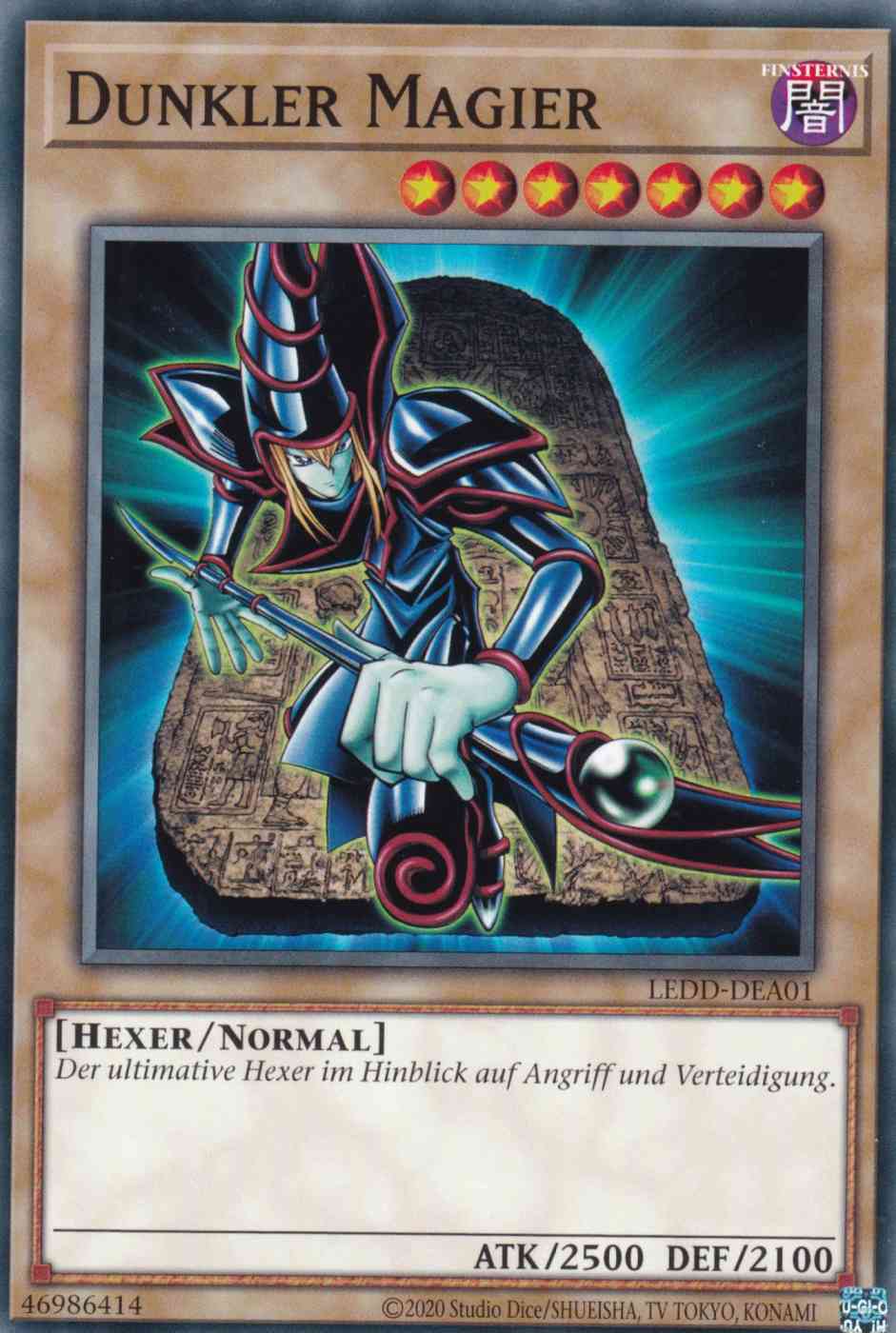 Dunkler Magier LEDD-DEA01 ist in Common Yu-Gi-Oh Karte aus Legendary Dragon Decks unlimitiert