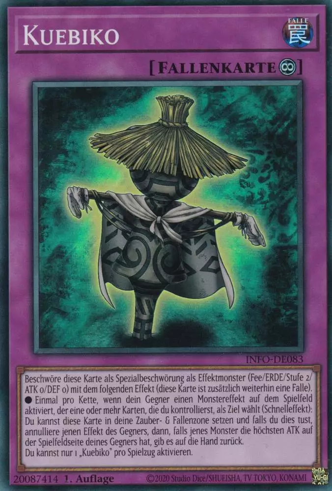 info-de083-kuebiko-super-rare-the-infinite-forbidden Kuebiko INFO-DE083 ist in Super Rare Yu-Gi-Oh Karte aus The Infinite Forbidden 1.Auflage