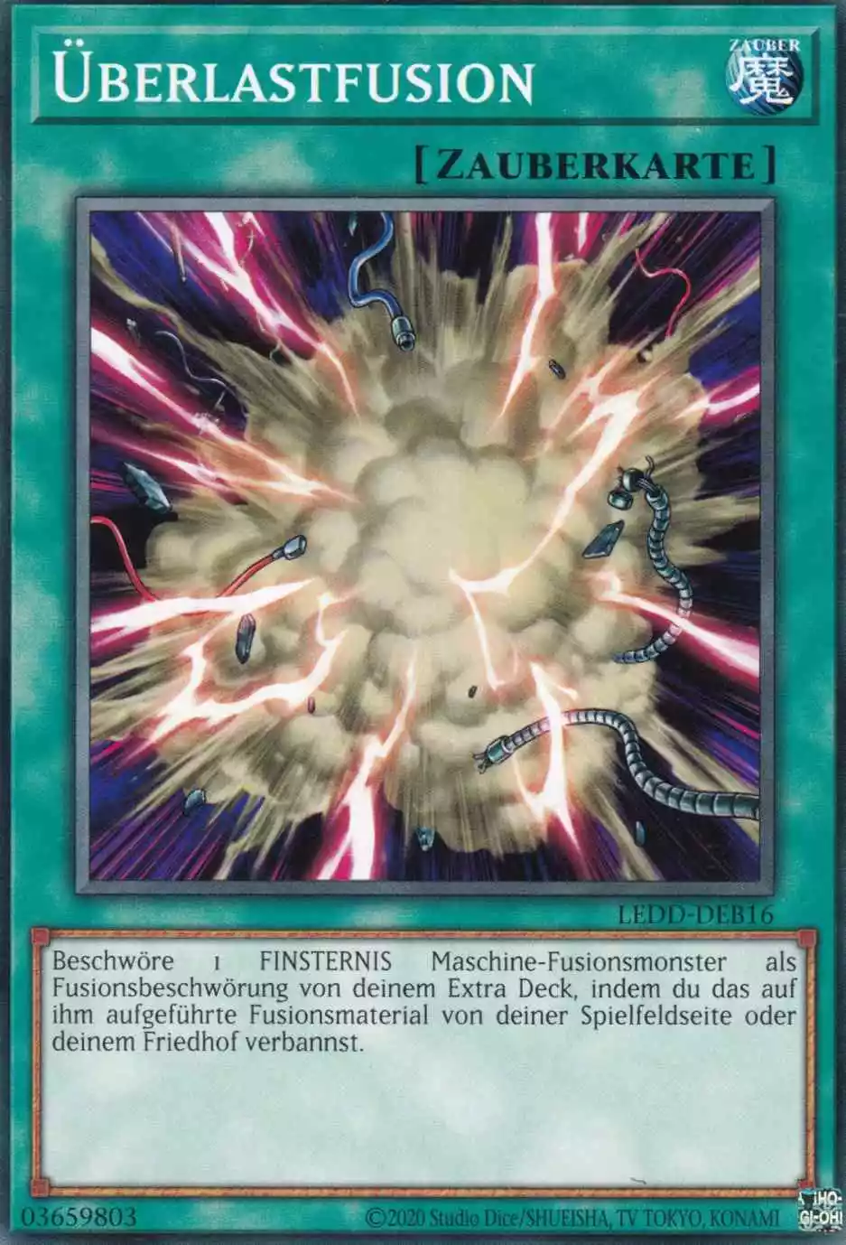 Überlastfusion LEDD-DEB16 ist in Common Yu-Gi-Oh Karte aus Legendary Dragon Decks unlimitiert