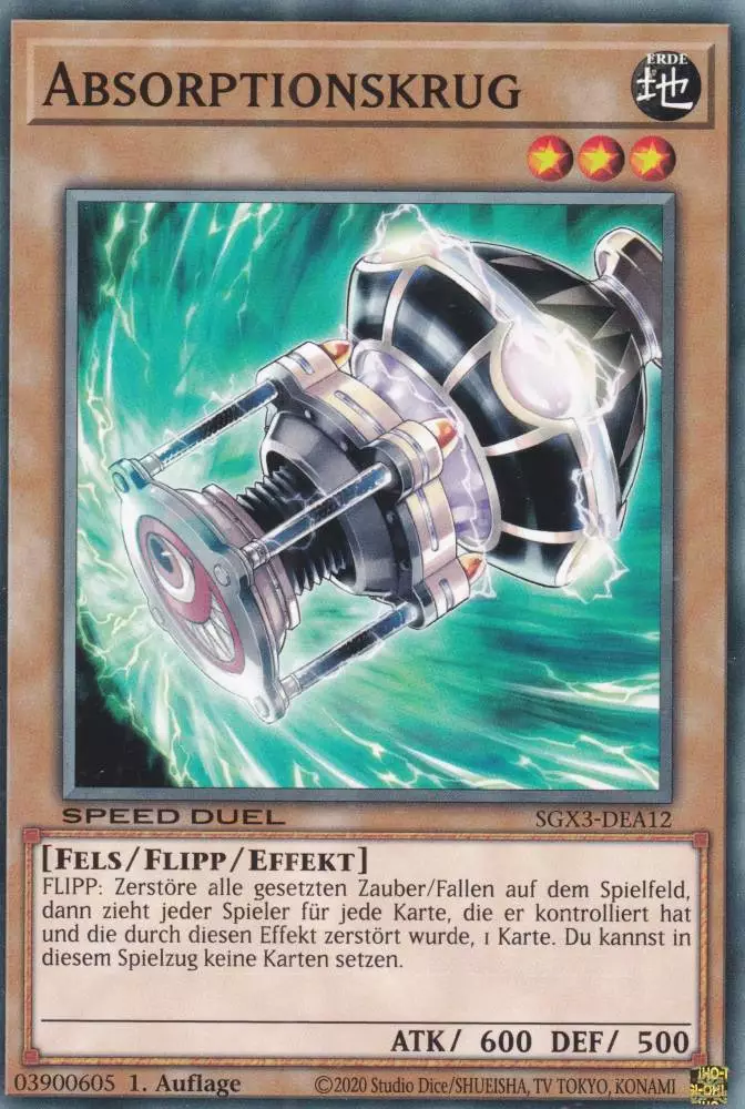 Absorptionskrug SGX3-DEA12 ist in Common Yu-Gi-Oh Karte aus Speed Duel GX: Duelists of Shadows 1.Auflage