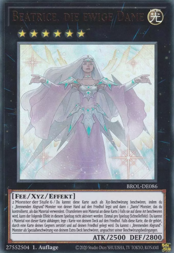 Beatrice, die ewige Dame BROL-DE086 ist in Ultra Rare Yu-Gi-Oh Karte aus Brothers of Legend 1.Auflage