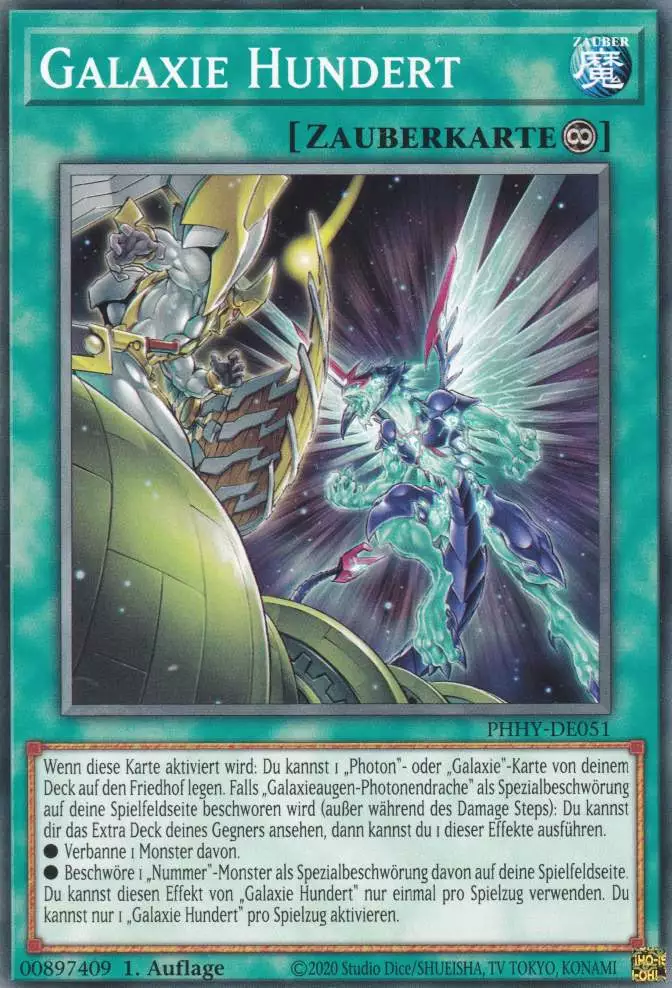 Galaxie Hundert PHHY-DE051 ist in Common Yu-Gi-Oh Karte aus Photon Hypernova 1.Auflage