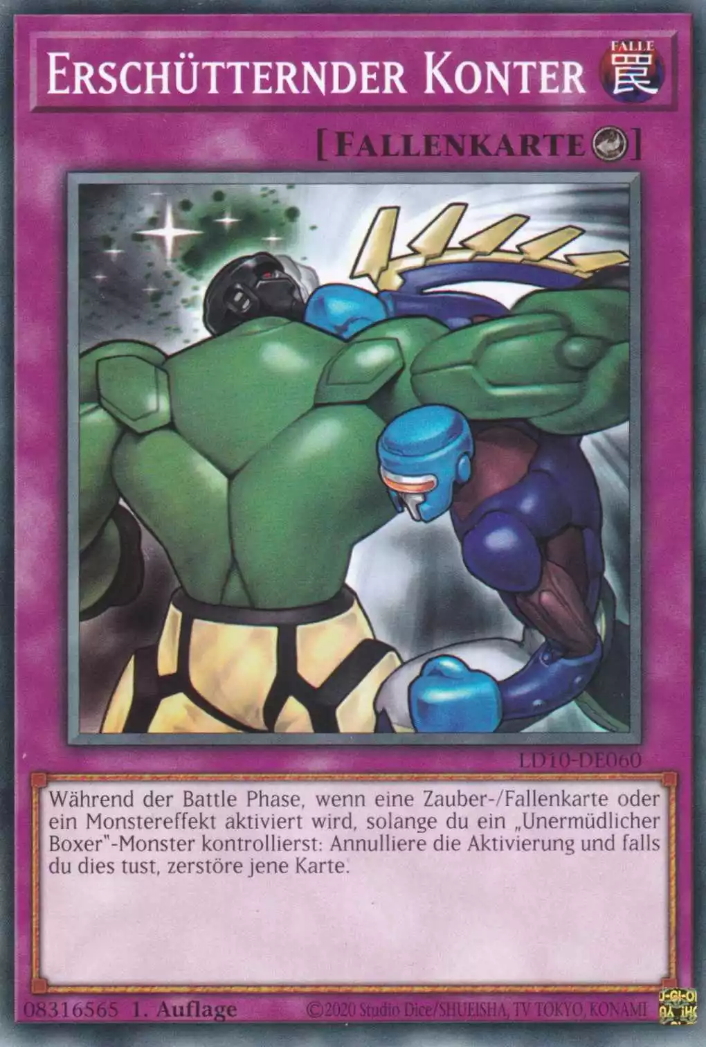 Erschütternder Konter LD10-DE060 ist in Common Yu-Gi-Oh Karte aus Legendary Duelists Soulburning Volcano 1.Auflage