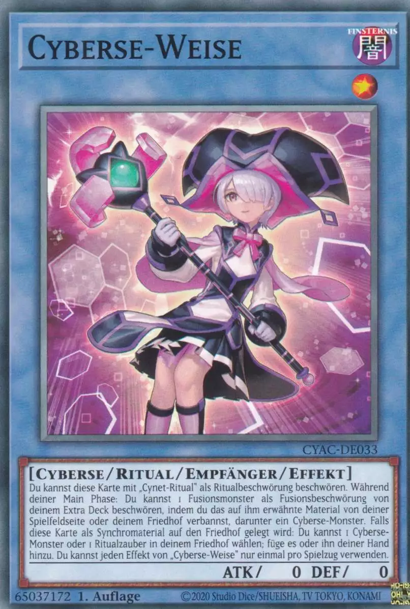 Cyberse-Weise CYAC-DE033 ist in Common Yu-Gi-Oh Karte aus Cyberstorm Access 1.Auflage