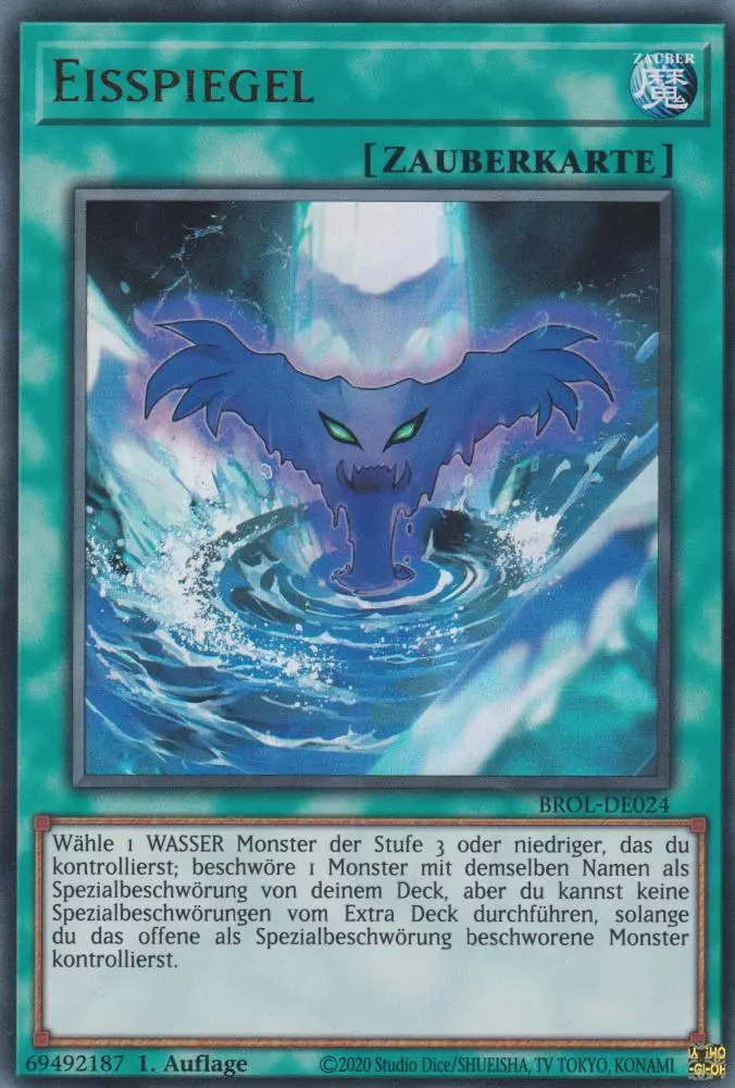 Eisspiegel BROL-DE024 ist in Ultra Rare Yu-Gi-Oh Karte aus Brothers of Legend 1.Auflage