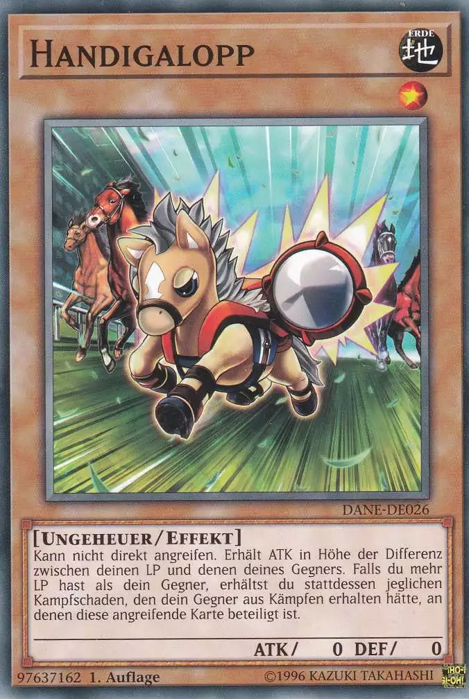 Handigalopp DANE-DE026 ist in Common Yu-Gi-Oh Karte aus Dark Neostorm 1.Auflage