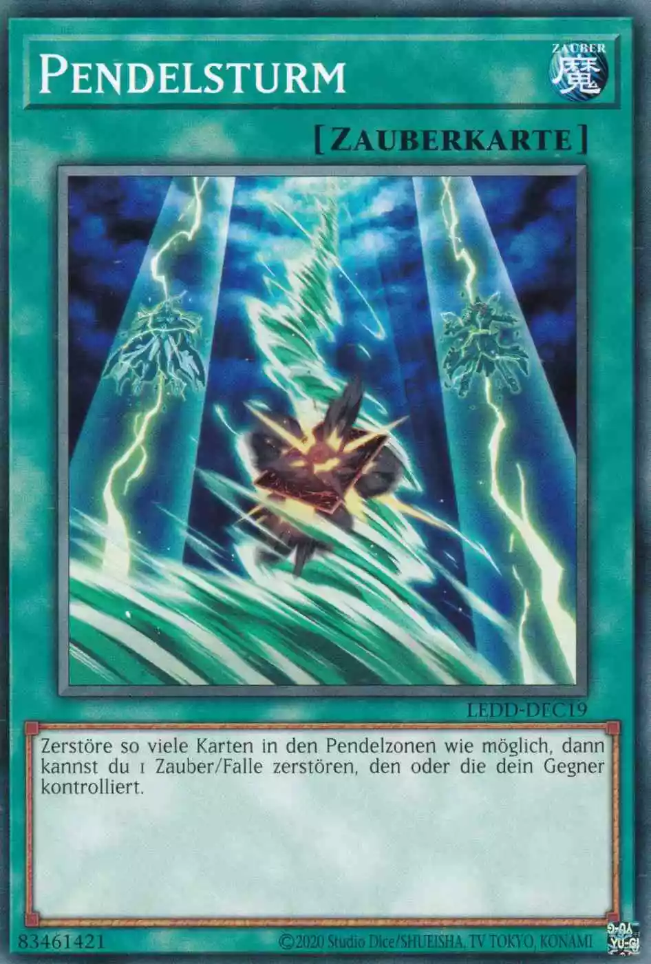 Pendelsturm LEDD-DEC19 ist in Common Yu-Gi-Oh Karte aus Legendary Dragon Decks unlimitiert