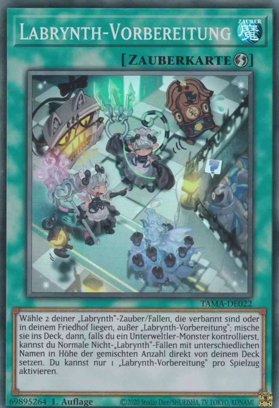 Labrynth-Vorbereitung TAMA-DE022 ist in Super Rare Yu-Gi-Oh Karte aus Tactical Masters 1.Auflage