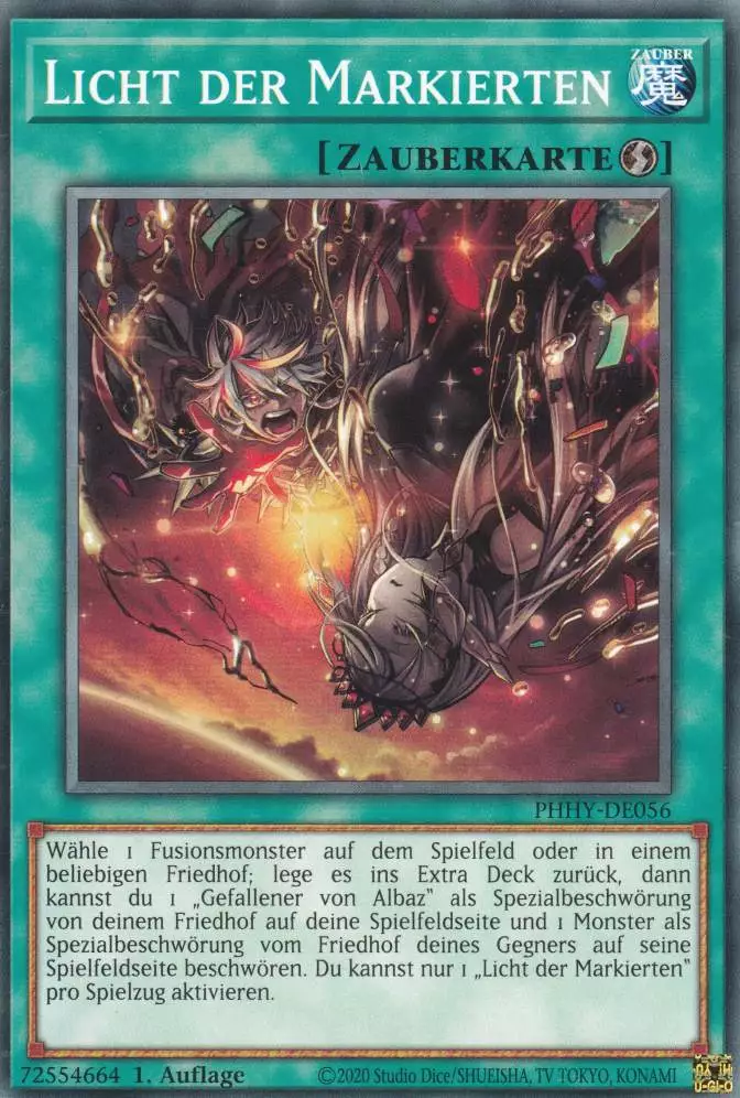 Licht der Markierten PHHY-DE056 ist in Common Yu-Gi-Oh Karte aus Photon Hypernova 1.Auflage