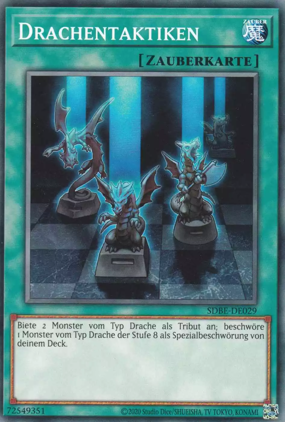 Drachentaktiken SDBE-DE029 ist in Common Yu-Gi-Oh Karte aus Saga of Blue-Eyes White Dragon unlimitiert