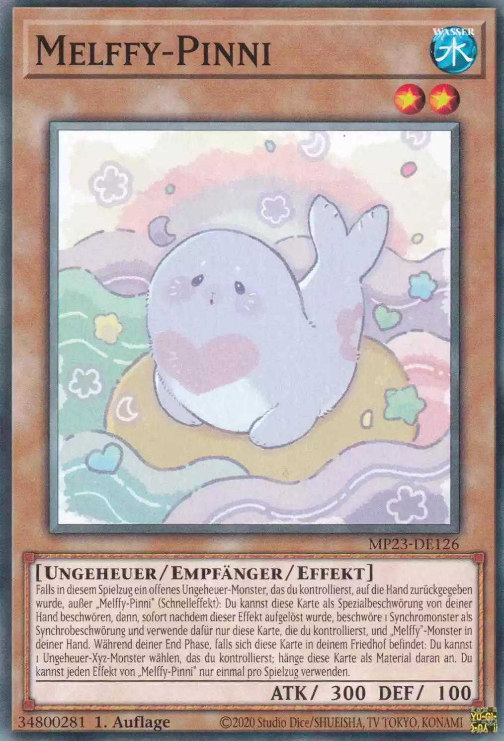 Melffy-Pinni MP23-DE126 ist in Common Yu-Gi-Oh Karte aus 25th Anniversary Tin Dueling Heroes 1.Auflage