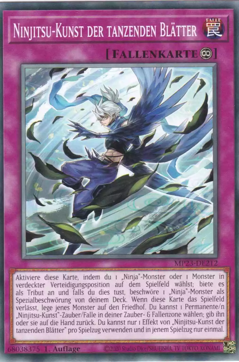 Ninjitsu-Kunst der tanzenden Blätter MP23-DE212 ist in Common Yu-Gi-Oh Karte aus 25th Anniversary Tin Dueling Heroes 1.Auflage