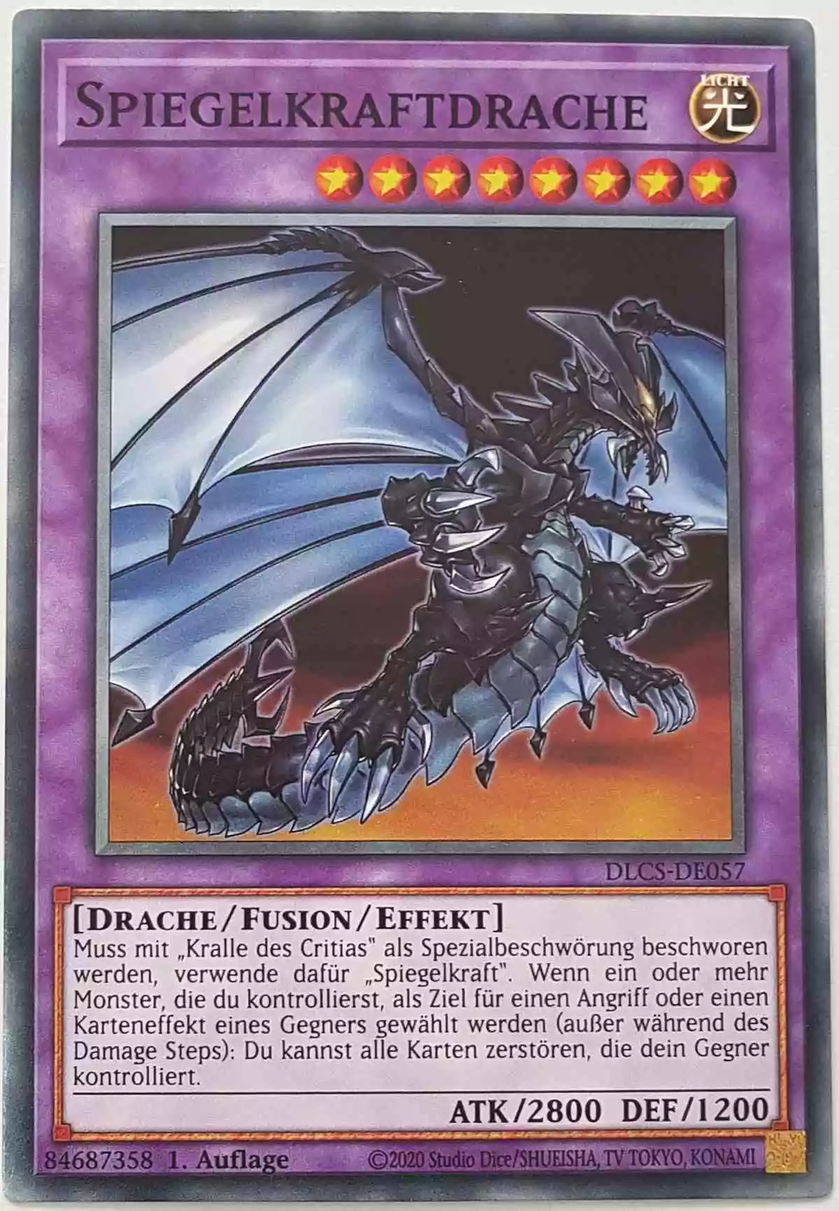 Spiegelkraftdrache DLCS-DE057 ist in Common Yu-Gi-Oh Karte aus Dragons of Legend The Complete Series 1.Auflage