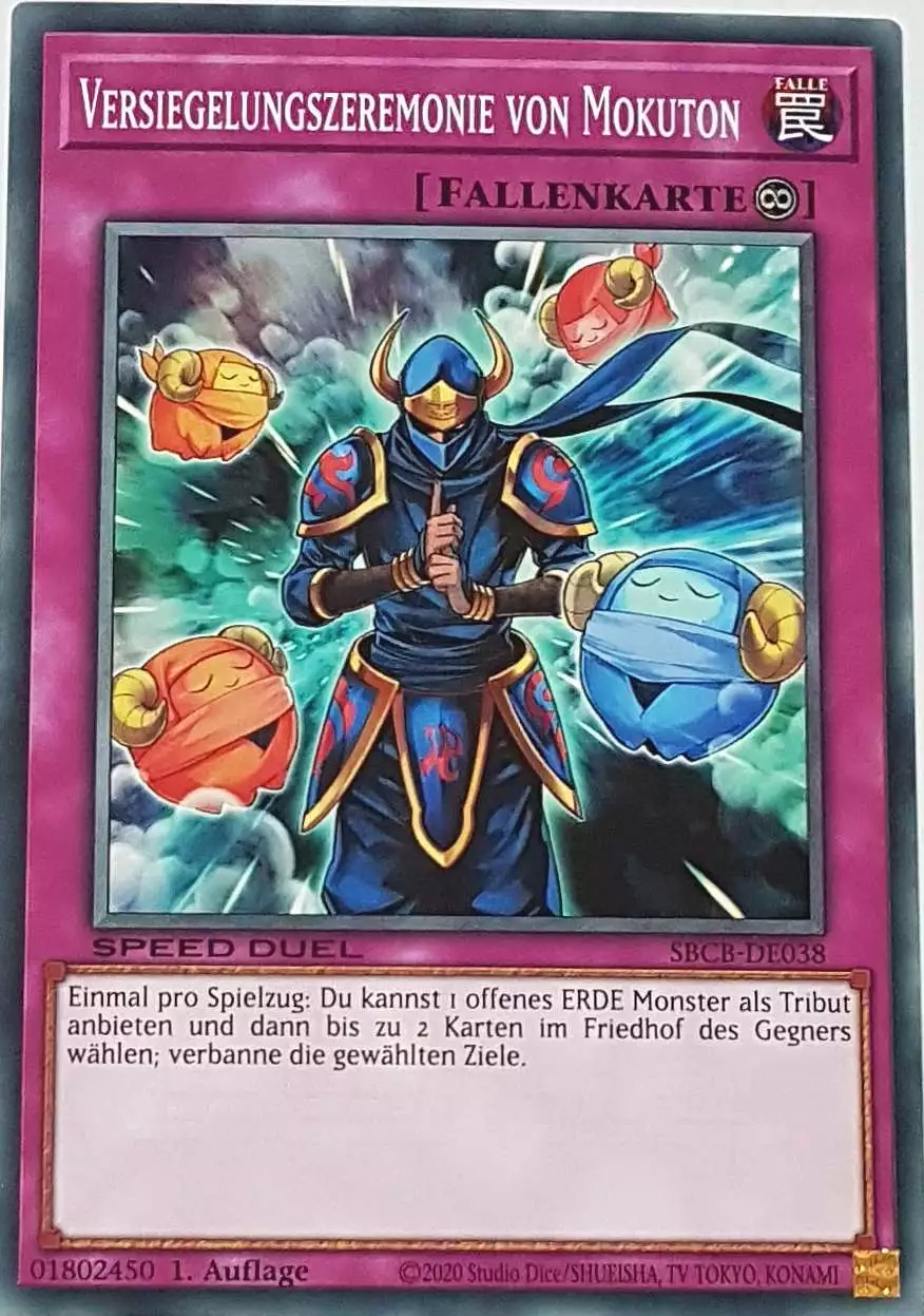 Versiegelungszeremonie von Mokuton SBCB-DE038 ist in Common Yu-Gi-Oh Karte aus Speed Duel Battle City Box 1. Auflage