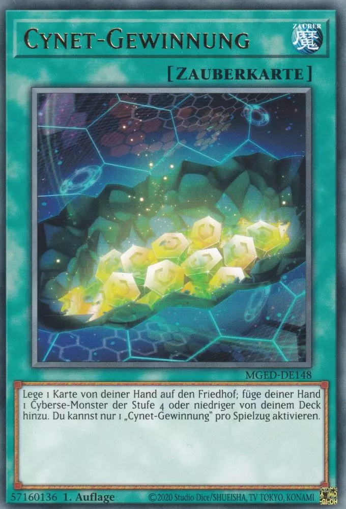 mged-de148-cynet-gewinnung-rare-maximum-gold-el-dorado Cynet-Gewinnung MGED-DE148 ist in Rare Yu-Gi-Oh Karte aus Maximum Gold El Dorado 1.Auflage