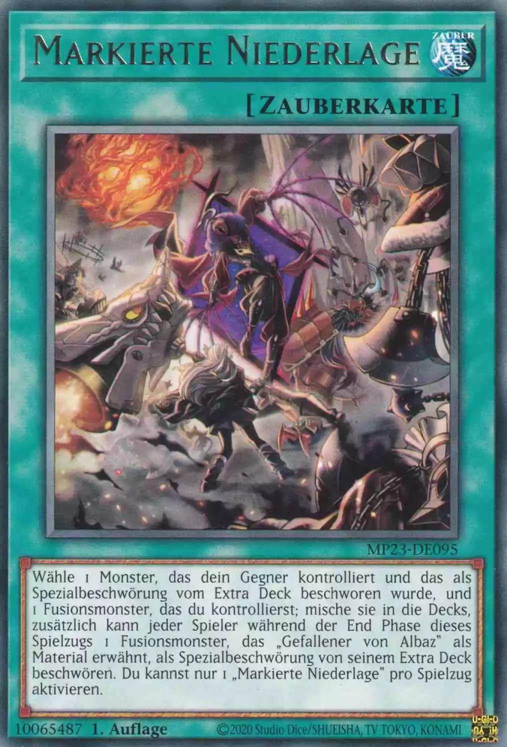 Markierte Niederlage MP23-DE095 ist in Rare Yu-Gi-Oh Karte aus 25th Anniversary Tin Dueling Heroes 1.Auflage