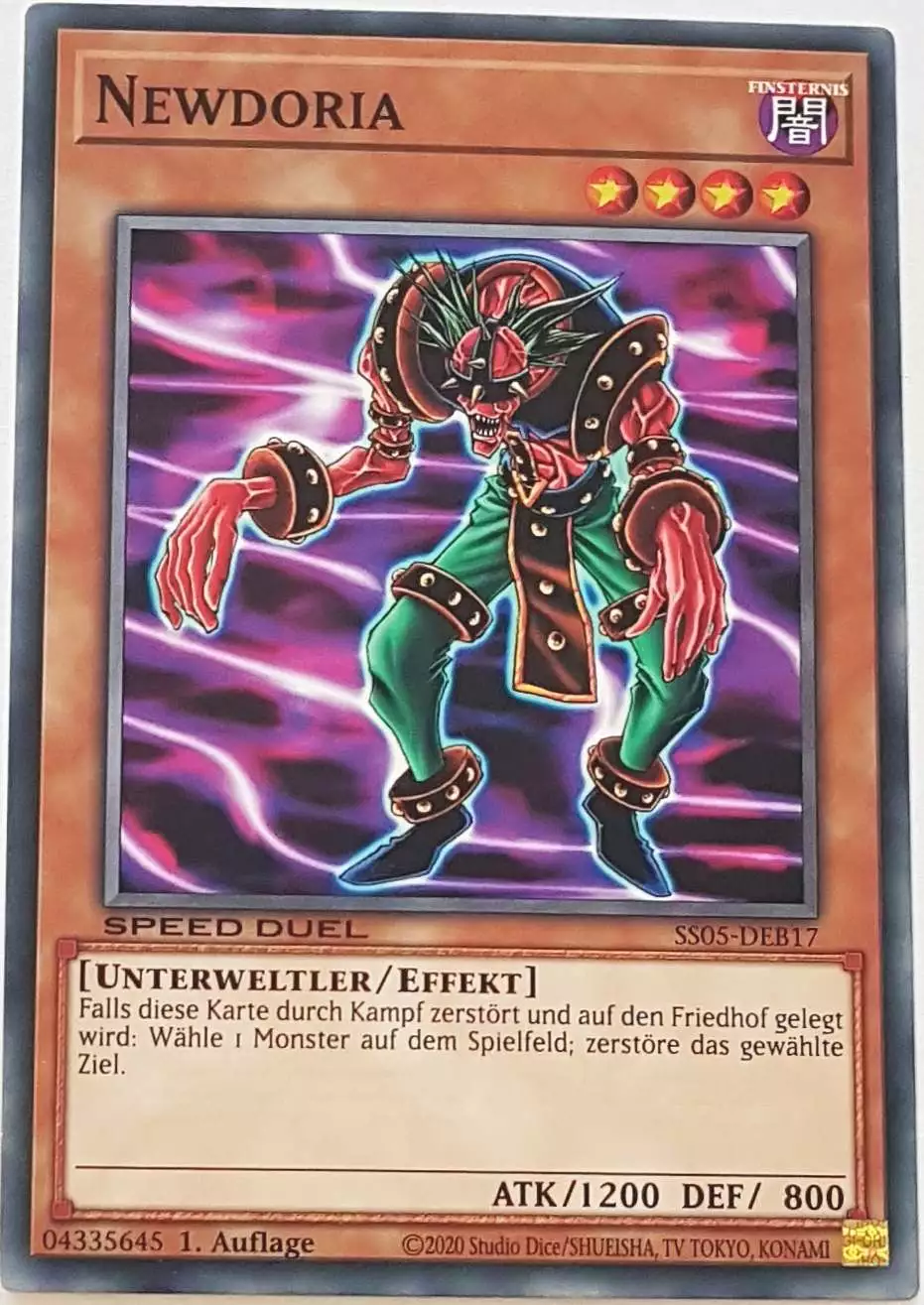 Newdoria SS05-DEB17 ist in Common Yu-Gi-Oh Karte aus Twisted Nightmares 1.Auflage