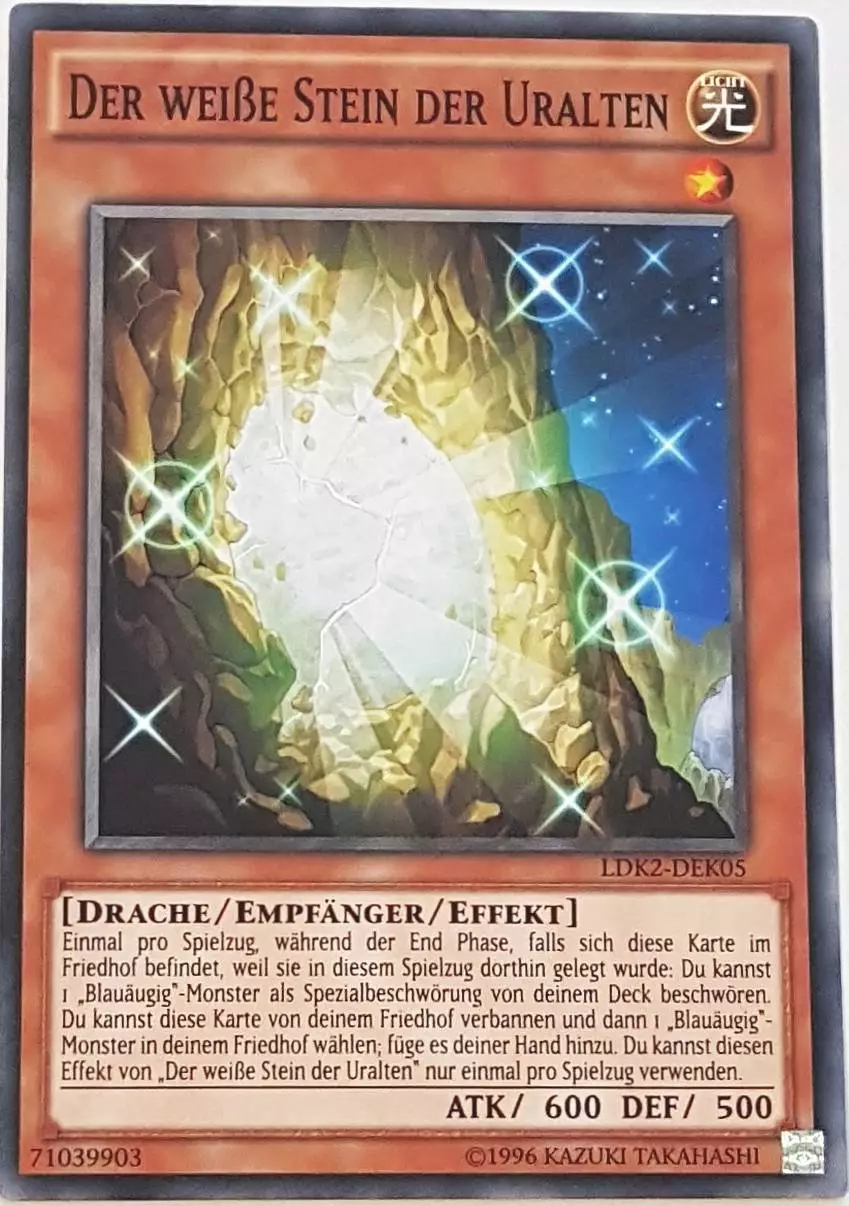 Der weiße Stein der Uralten LDK2-DEK05 ist in Common Yu-Gi-Oh Karte aus Legendary Decks 2 