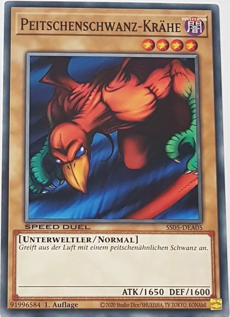 Peitschenschwanz-Krähe SS05-DEA05 ist in Common Yu-Gi-Oh Karte aus Twisted Nightmares 1.Auflage