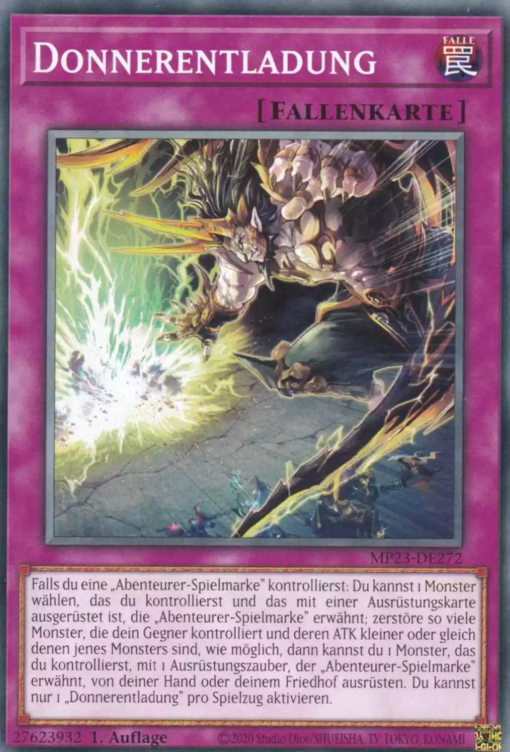 Donnerentladung MP23-DE272 ist in Common Yu-Gi-Oh Karte aus 25th Anniversary Tin Dueling Heroes 1.Auflage