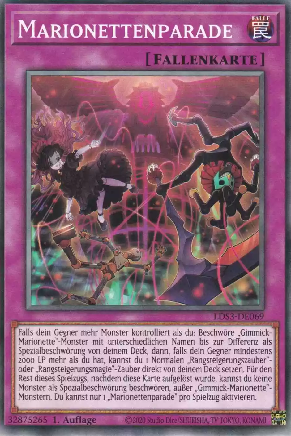 lds3-de069-marionettenparade-common-legendary-duelists-season-3 Marionettenparade LDS3-DE069 ist in Common Yu-Gi-Oh Karte aus Legendary Duelists Season 3 1.Auflage