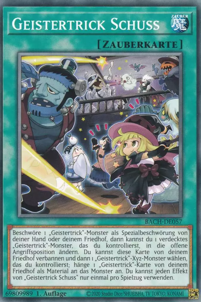 Geistertrick Schuss BACH-DE057 ist in Common Yu-Gi-Oh Karte aus Battle of Chaos 1.Auflage
