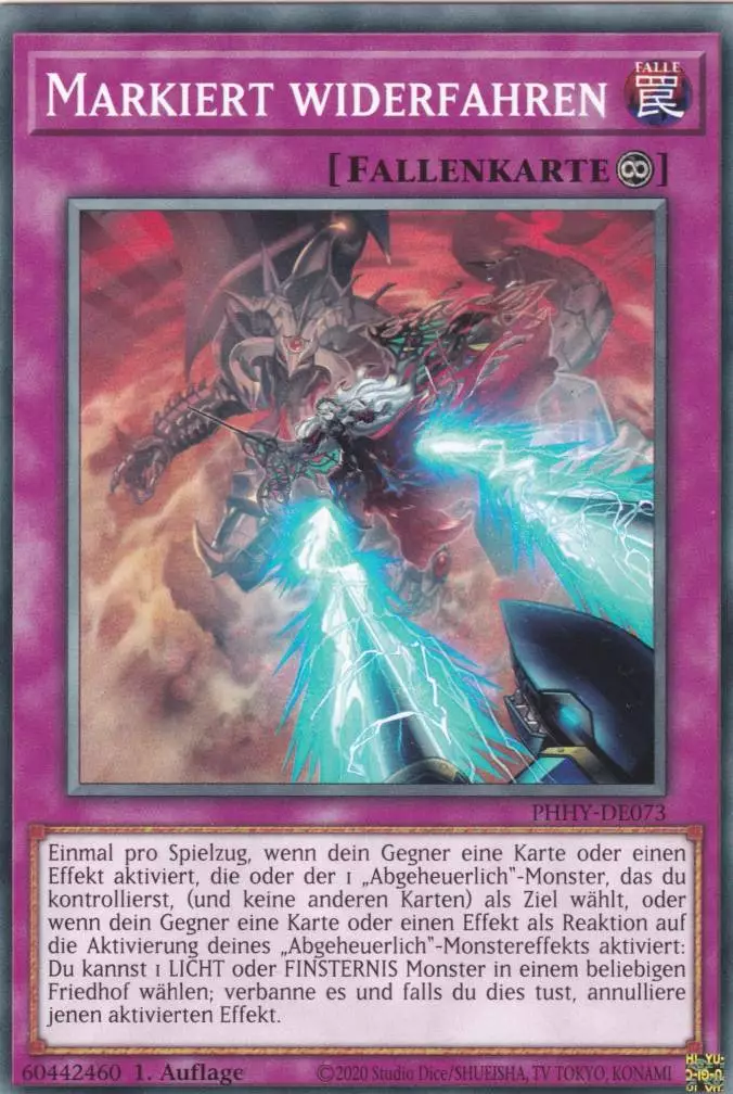 Markiert widerfahren PHHY-DE073 ist in Common Yu-Gi-Oh Karte aus Photon Hypernova 1.Auflage