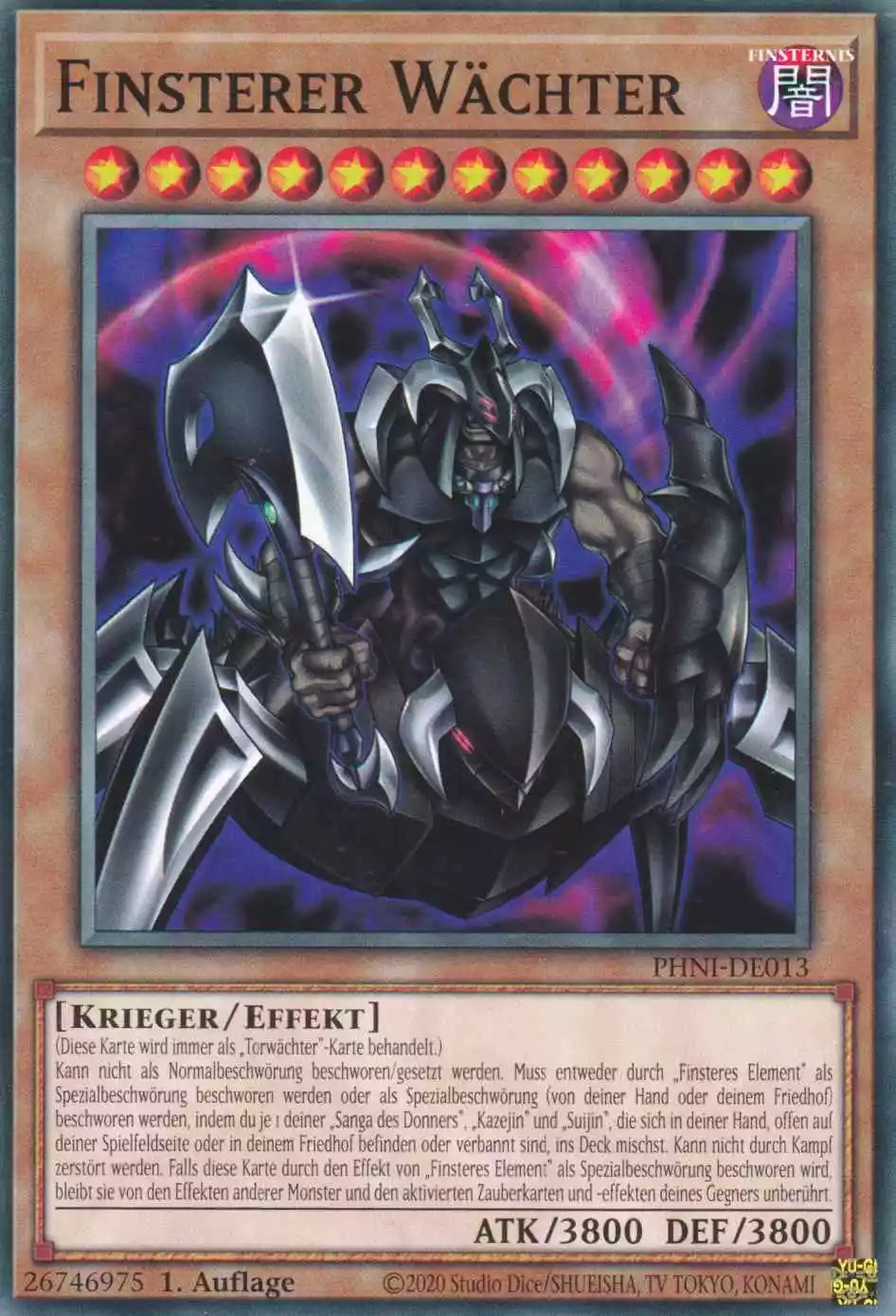 Finsterer Wächter PHNI-DE013 ist in Common Yu-Gi-Oh Karte aus Phantom Nightmare 1.Auflage