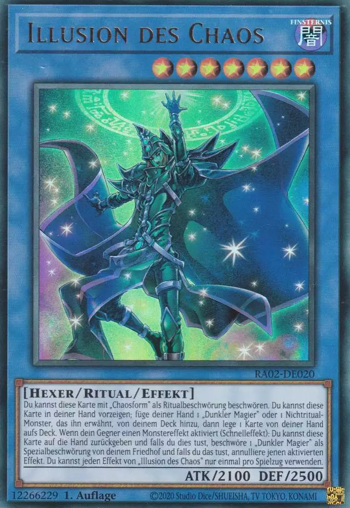 Illusion des Chaos RA02-DE020 ist in Ultra Rare Yu-Gi-Oh Karte aus 25th Anniversary Rarity Collection 2 1.Auflage