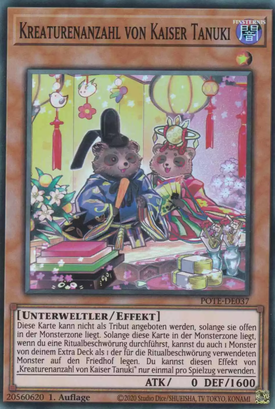 pote-de037-kreaturenanzahl-von-kaiser-tanuki-super-rare-power-of-the-elements Kreaturenanzahl von Kaiser Tanuki POTE-DE037 ist in Super Rare Yu-Gi-Oh Karte aus Power of the Elements 1.Auflage