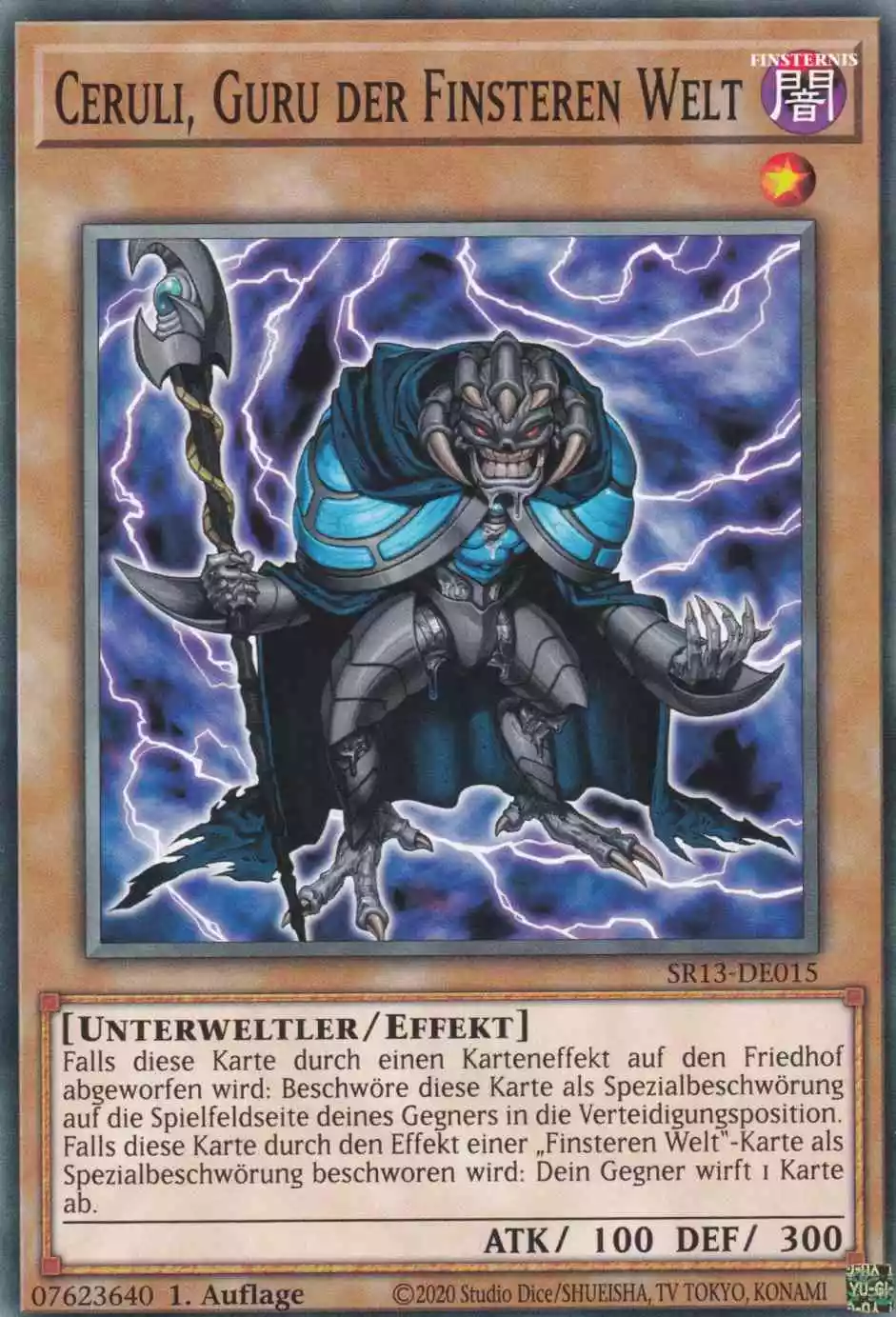 Ceruli, Guru der Finsteren Welt SR13-DE015 ist in Common Yu-Gi-Oh Karte aus Dark World 1.Auflage