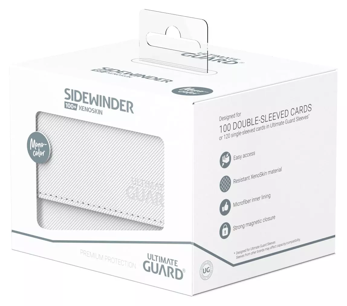 Ultimate Guard Sidewinder 100+ XenoSkin Monocolor Weiß